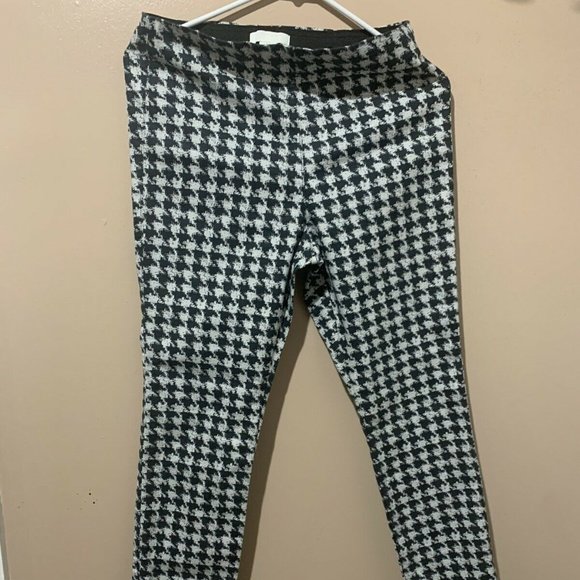 H&M pant Squares White And Black Leggings Size  8 - Picture 4 of 6